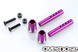 Overdose (#OD2660B) Adjustable Alum. Front Body Post - Purple