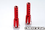 Overdose Adjustable Alum. Front Body Post - Red