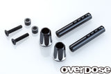 Overdose (#OD2662B) Adjustable Alum. Front Body Post - Black