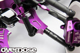 Overdose Adj. Alum. Front Suspension Arm Type-3 - Purple