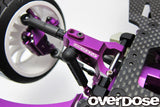 Overdose Adj. Alum. Front Suspension Arm Type-3 - Purple