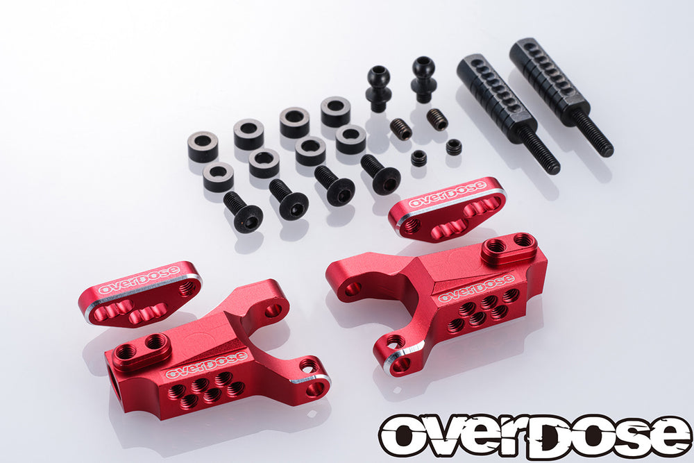 Overdose (#OD2863) Adj. Alum. Front Suspension Arm Type-3 - Red