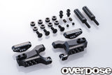 Overdose (#OD2864) Adj. Alum. Front Suspension Arm Type-3 - Black