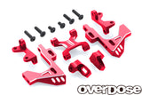 Overdose (#OD3439) Alum. Front Bulkhead Type-3 - Red