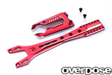 Overdose Alum. Upper Chassis Set - Red