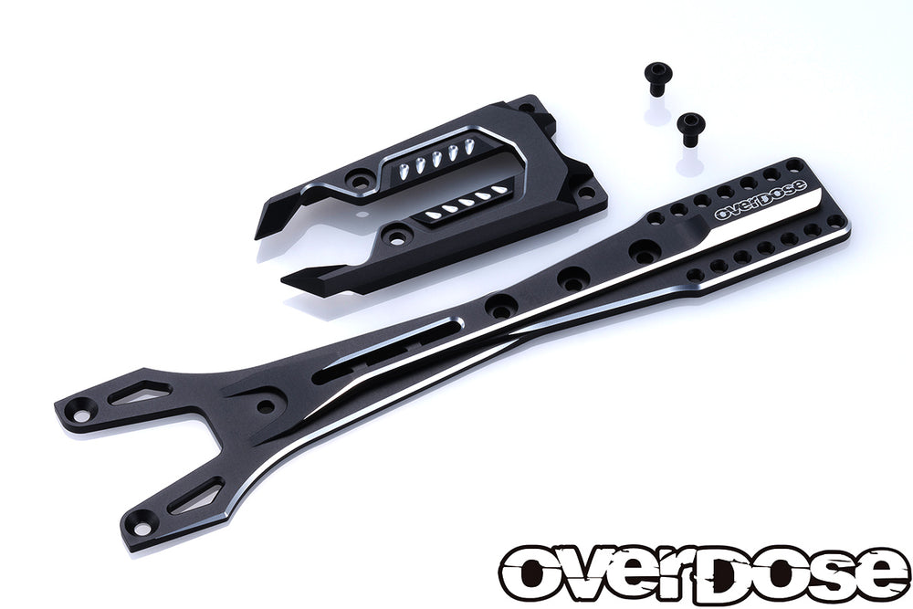 Overdose (#OD3819) Alum. Upper Chassis Set - Black