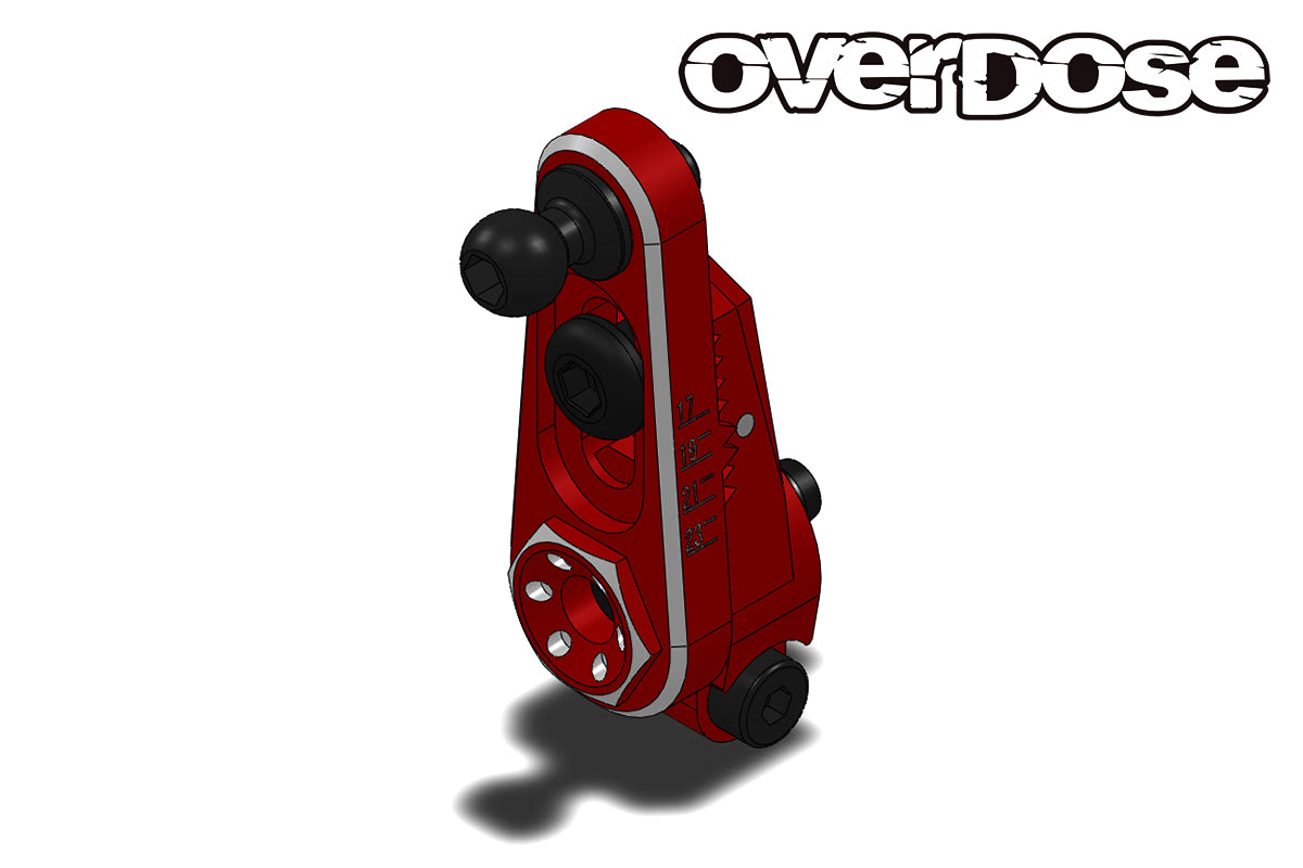 Overdose JT Alum. Direct Servo Horn Type-2 25T - Red Overdose JT Alum. Direct Servo Horn Type-2 25T - Red