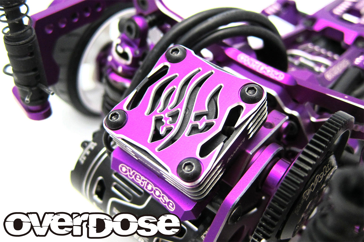 Overdose Alum. Cooling Fan Cover V2 30 x 30mm - Purple