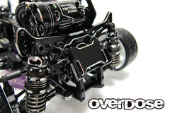 Overdose JT Alum. Rear ESC Mount Type-2 - Black