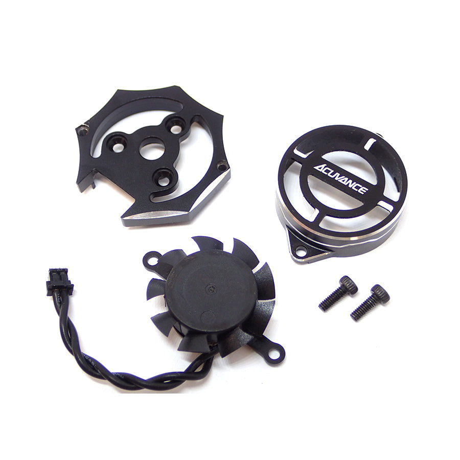 Acuvance (#OP15096) FLEDGE Fan/Cover/End-Bell Set - Black