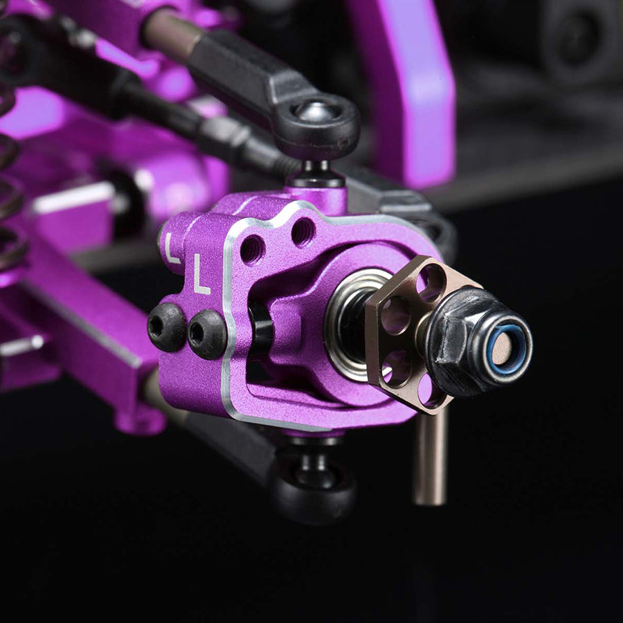 Yokomo Alum. Adjustable Steering Block - Purple