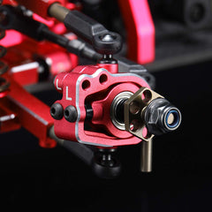 Yokomo Alum. Adjustable Steering Block - Red