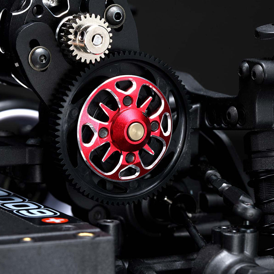 Yokomo Alum. Lightweight Spur Gear Hub - Red