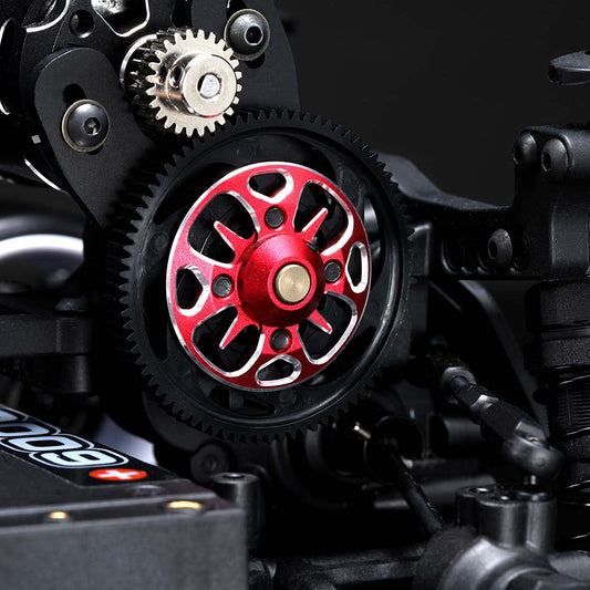 Yokomo Alum. Lightweight Spur Gear Hub - Red