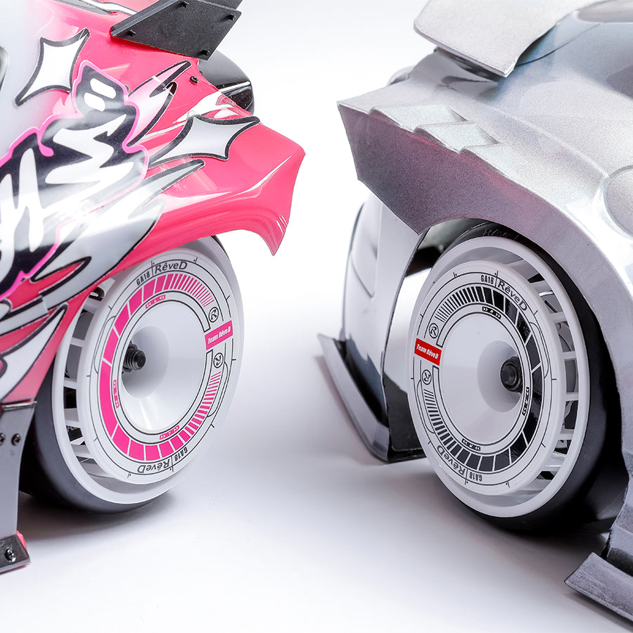 Rêve D RW-GA18 Wheel Sticker White/Pink