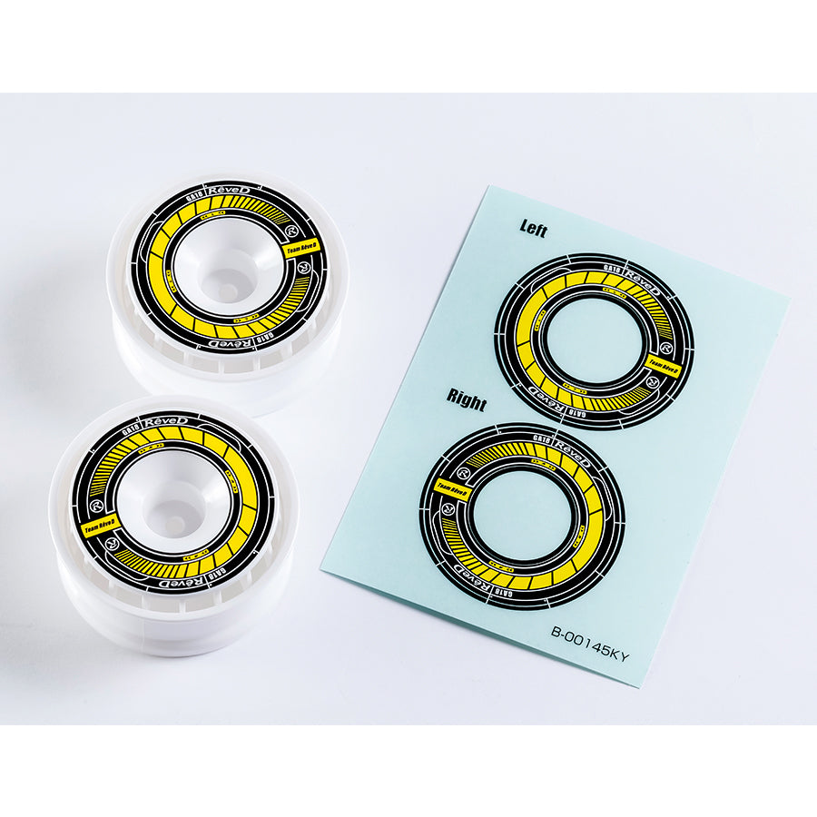 Rêve D RW-GA18 Wheel Sticker Black/Yellow