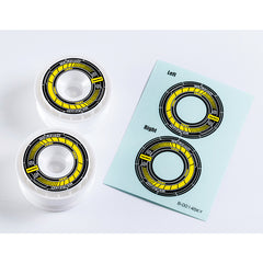 Rêve D RW-GA18 Wheel Sticker Black/Yellow