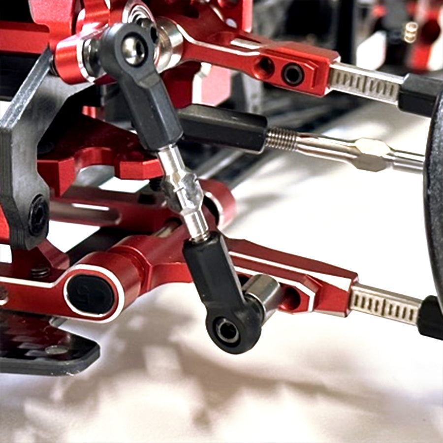 Rhino Racing SHARK Upper Arm Set - Red Rhino Racing SHARK Upper Arm Set - Red