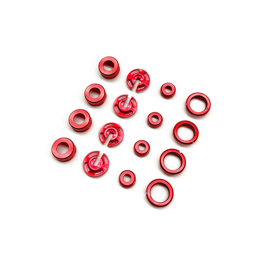 Rhino Racing Shock Color Changer Kit w/ Spring Holders - Red Rhino Racing Shock Color Changer Kit w/ Spring Holders - Red