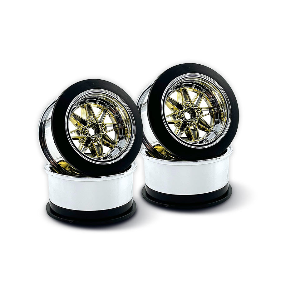 3Racing D5 Wheel Set - Chrome 3Racing D5 Wheel Set - Chrome