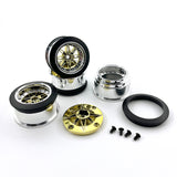 3Racing D5 Wheel Set - Chrome