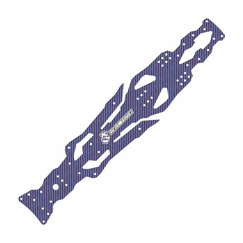 3Racing (#SAK-D603GA/BU) D6 Carbon Graphite Main Chassis - Blue