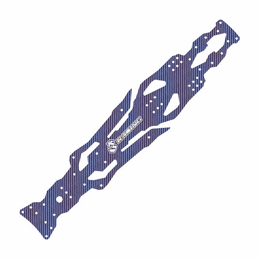 3Racing (#SAK-D603GA/BU) D6 Carbon Graphite Main Chassis - Blue
