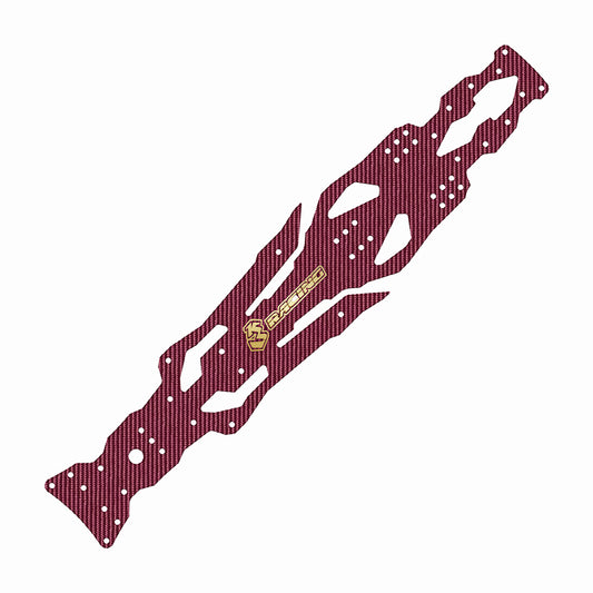 3Racing (#SAK-D603GA/RE) D6 Carbon Graphite Main Chassis - Red