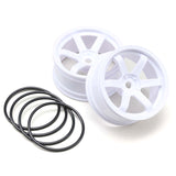 Yokomo 6-Spoke Drift Wheel - White