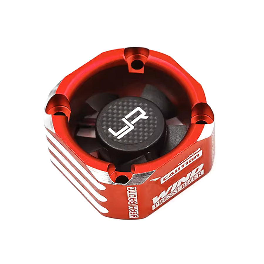 Yeah Racing (#YA-0576RD) Tornado Alum. Case Booster Fan 30mm - Red