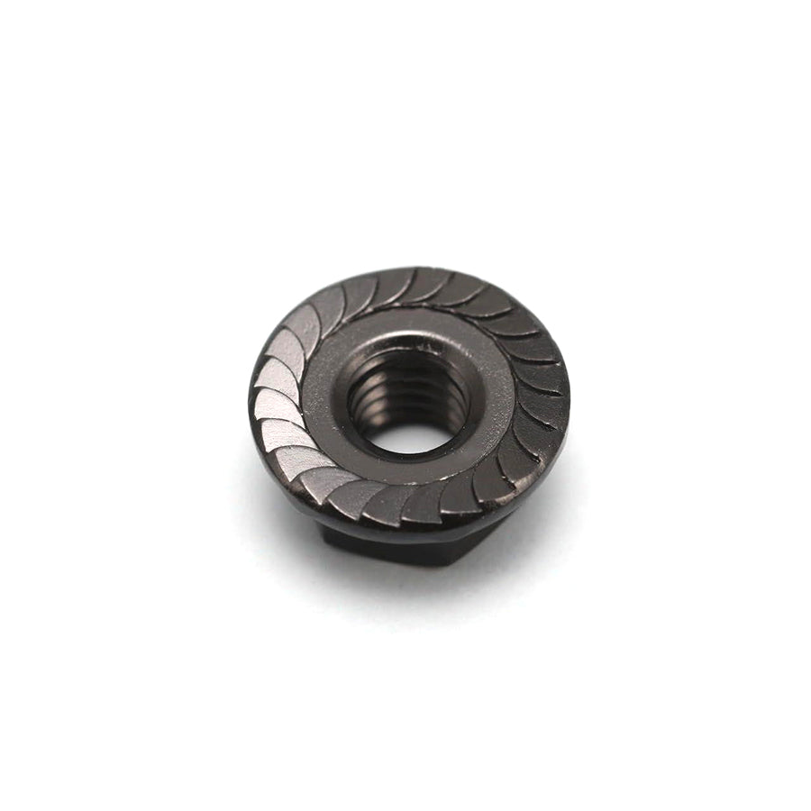 Yokomo M4 Alum. Serrated Flange Nuts - Black