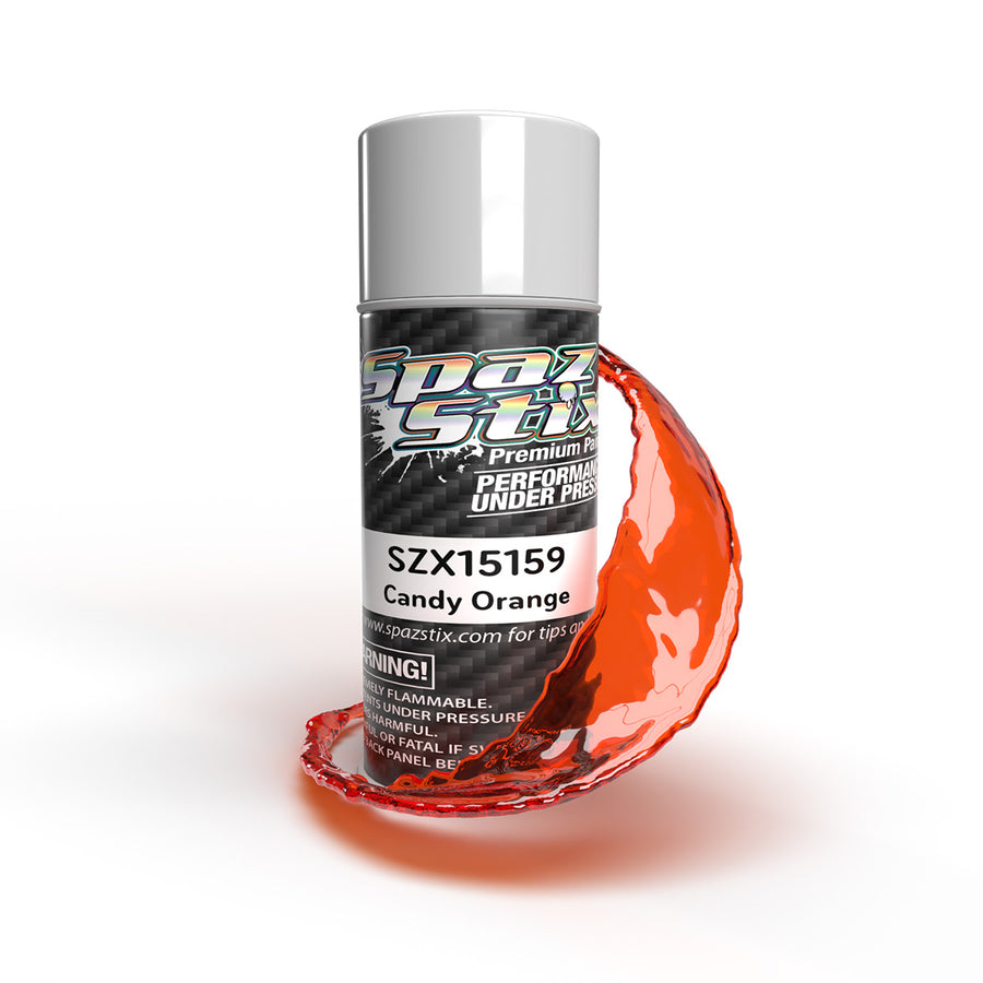 Spaz Stix (#SZX15159) Aerosol Spray Paint - Candy Orange