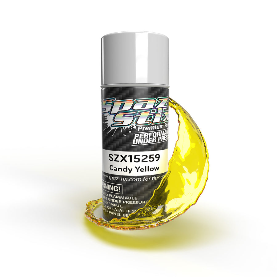Spaz Stix (#SZX15259) Aerosol Spray Paint - Candy Yellow