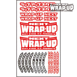 Wrap-Up Next (#0039-03) Logo / Tyre Sticker Type-A - Red