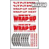 Wrap-Up Next (#0039-06) Logo / Tyre Sticker Type-B - Red