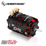 Hobbywing (#30401135) XeRun D10 10.5T Motor - Red