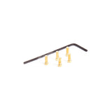 Hiro Seiko (#HS69094) Steering Wheel Cap Screw Set - Gold