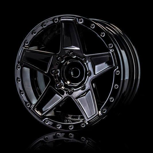 MST 648 Wheel - Silver Black