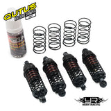 Yeah Racing QUTUS Slider Damper Set - Black