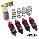 Yeah Racing QUTUS Slider Damper Set - Red