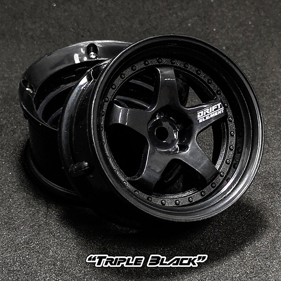 DE 5 Spoke Wheel Set - Triple Black DE 5 Spoke Wheel Set - Triple Black