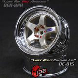 DE 5 Spoke Wheel Set - Light Gold/Chrome