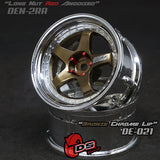 DS Racing (#DE-021) Drift Element Wheel Set - Bronze/Chrome