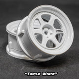 DE 6 Spoke Wheel Set - Triple White