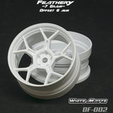 DS Racing (#DF-002) Drift Feathery 5Y Spoke Wheel - White Matte