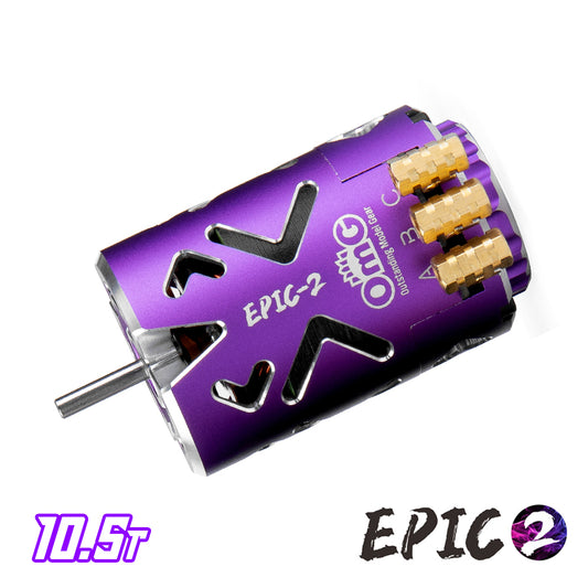 OMG EPIC-2 Timing Adjustable Sensored Brushless 10.5T Motor - Purple
