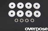 Overdose (#OD1160A) Machined PTFE Shock Piston Set (φ0.6x2/φ0.7x2/φ0.8x2/Blank)