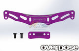 Overdose (#OD2157) Height Adjustable Alum. Rear Shock Tower - Purple
