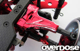 Overdose Adj. Alum. Front Suspension Arm Type-2 - Red