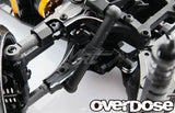 Overdose Adj. Alum. Front Suspension Arm Type-2 - Black